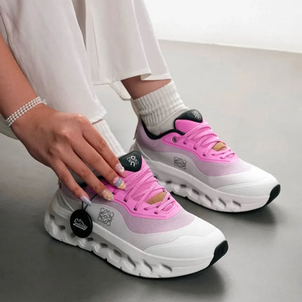 On Cloud × Loewe — Cloudtilt Blanc et Rose